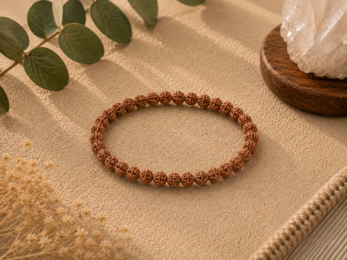 Pulsera de Semillas de Rudraksha